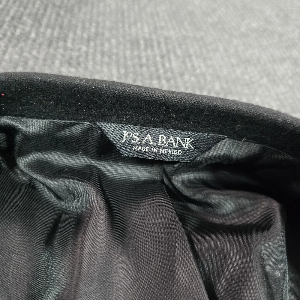 Jos. A. Bank Gordon Blazer‎ Mens 44 Black Cashmere Lined Single-Breasted Coat